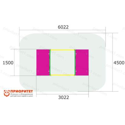 Песочница с откидной крышкой для детской площадки схема 2