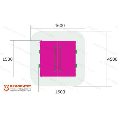 Песочница с откидной крышкой для детской площадки схема