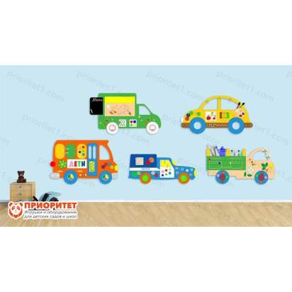 Набор бизибордов Автомобили профессионалов_1