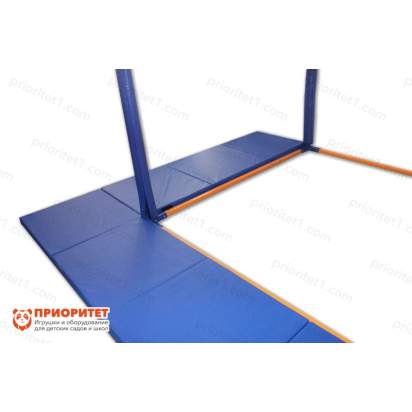 Напольное защитное покрытие наружного периметра металлоконструкции общий вид