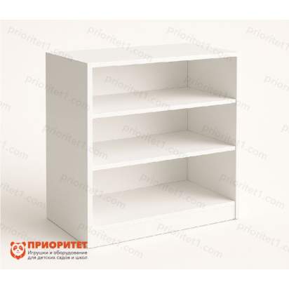 Односторонний стеллаж для книг белый_1