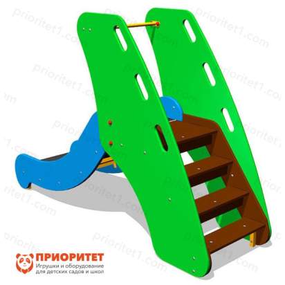 Детская горка Заря H=650 для детской площадки сзади