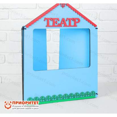 Ширма для кукольного театра, дерево, окно 30 × 20 см 2