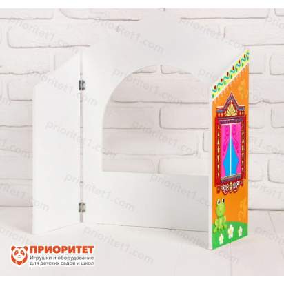 Ширма для кукольного театра. «Зверушки» настольный, оранжевый 3