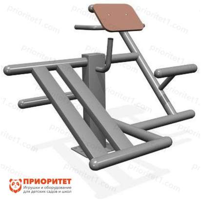 Тренажер уличный Пресс и Гиперэкстензия для спортивной площадки