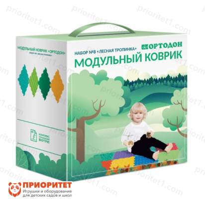 Детские ортопедические модульные коврики Ортодон набор 8 - «Лесная тропинка» 1