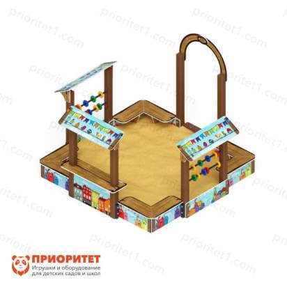 Песочный дворик Теремок (Коты) для детской площадки 5