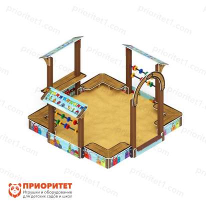 Песочный дворик Теремок (Коты) для детской площадки