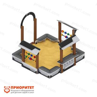 Песочный дворик Теремок (техно) для детской площадки 2