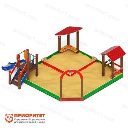 Песочный дворик С горкой (Ракушки)