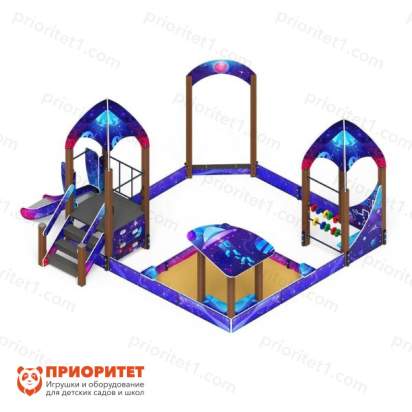 Песочный дворик Космопорт с горкой (Космос) для детской площадки 4