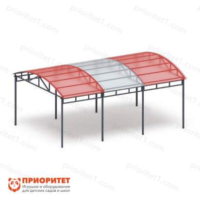 Теневой навес «Спорт» (на 6 тренажеров) для детского сада 3