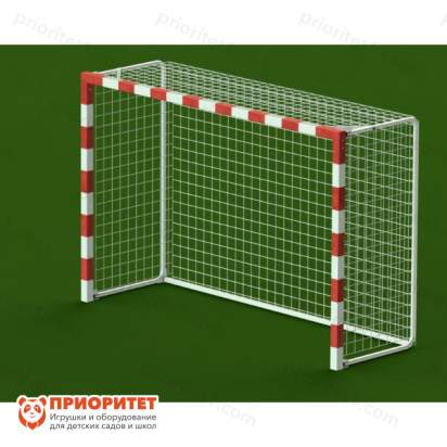 Детские минифутбольные гандбольные ворота (алюминиевый профиль 80х80, красные)