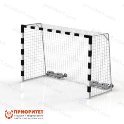 Детские минифутбольные гандбольные ворота 300х200х130 (сталь, черные)