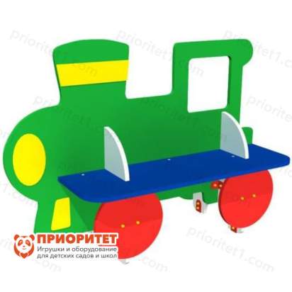 Скамейка детская Паровозик для игровой площадки