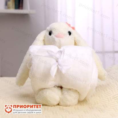 Мягкая игрушка с пледом «Зайка» 2