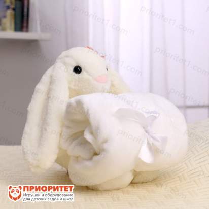 Мягкая игрушка с пледом «Зайка»