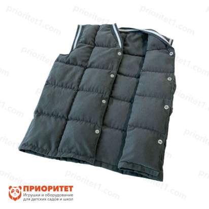 Утяжеленный жилет с трикотажным подвязом (122-128 см, для 5-7 лет), расстегнутый