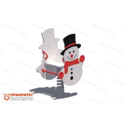 Качалка на пружине «Снеговик»