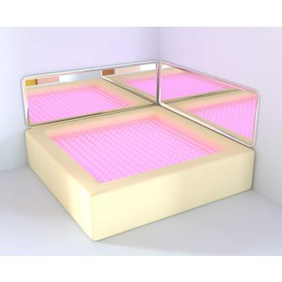 Интерактивный сухой бассейн квадратный (200х200х50 см)