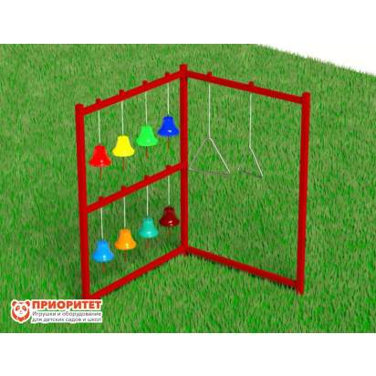 Установка для музыкальной площадки «8 колокольчиков и 2 треугольника»