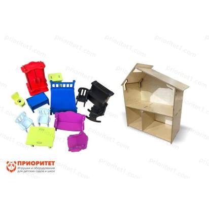 Кукольный домик «Мечта» с мебелью