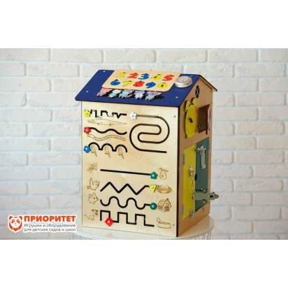 Бизидомик «Находчивый непоседа» (синяя крыша)_1