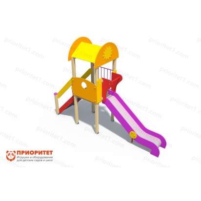Детский игровой комплекс «Лето» (металлический скат)