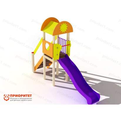Детский игровой комплекс «Лето» (пластиковый скат)