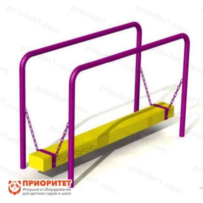 Брусья с гимнастическим бревном