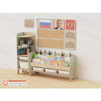 Средний уголок патриотического воспитания в группе ДОУ «Родина моя» 2