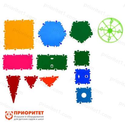 Конструктор ТИКО «Фантазёр», 131 деталь, 4 колеса 8