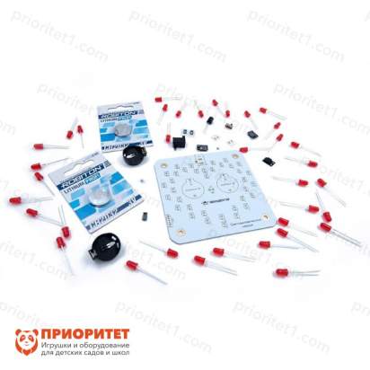 Набор деталей для пайки Светодинамическое сердце - Эвольвектор 5