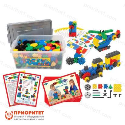 Конструктор Morphun STEM (Шестеренки) Начальный уровень 800 деталей_1