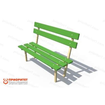 Скамья «Лужайка» со спинкой