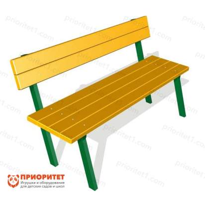 Скамья «Бежевая» со спинкой