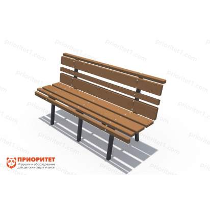 Скамья «Парк» со спинкой малая