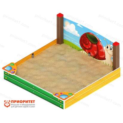 Песочница с ограждением Улитка 2