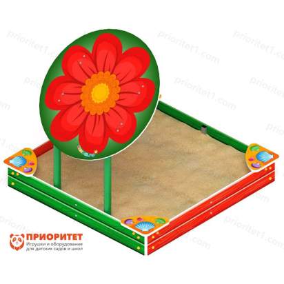 Песочница с навесом Цветок