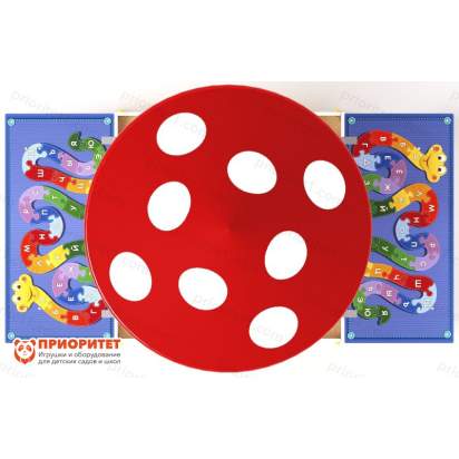 Песочница с крышкой и навесом Грибок 3