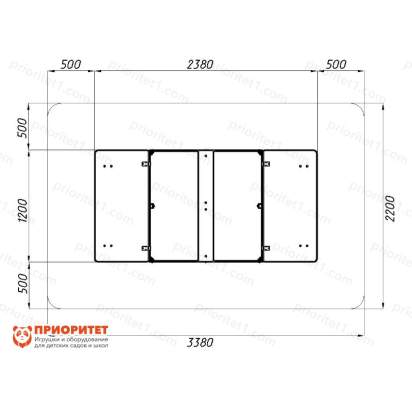 Песочница с крышкой Техно 4