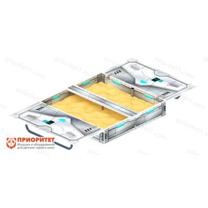 Песочница с крышкой Техно