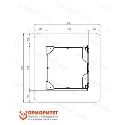 Песочница с ограждением Королевство 4