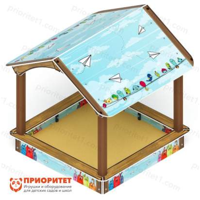 Песочница с крышей Коты