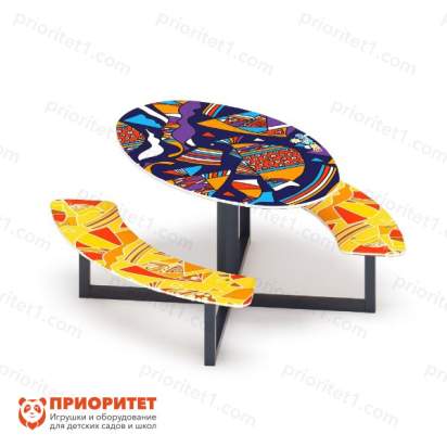 Столик круглый Рыбы