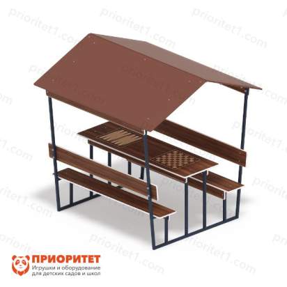 Столик с навесом Нарды и Шахматы 2