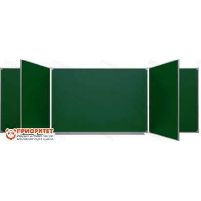 Пятиэлементная магнитная полимерная школьная доска 4000х1000 (меловая)_1