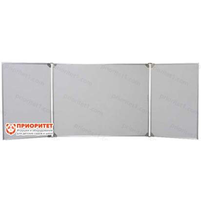 Трёхэлементная магнитная эмалированная школьная доска 2000х750 (маркерная)_1