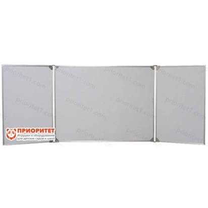 Трёхэлементная магнитная полимерная школьная доска 2000х750 (маркерная)_1