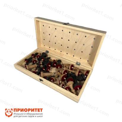 Шахматы для незрячих с деревянной доской 2_1